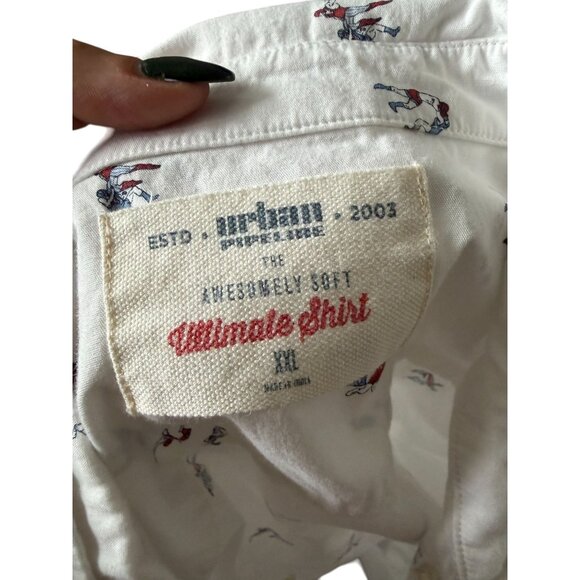 URBAN PIPELINE Men's Luchador Wrestling Button Down Shirt Size XXL - Picture 3 of 9